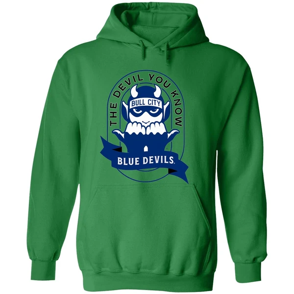 The Devil You Know Bull City Duke Blue Devils Hoodie - Image 2