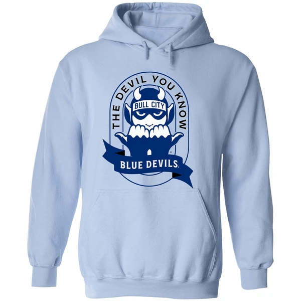 The Devil You Know Bull City Duke Blue Devils Hoodie - Image 4