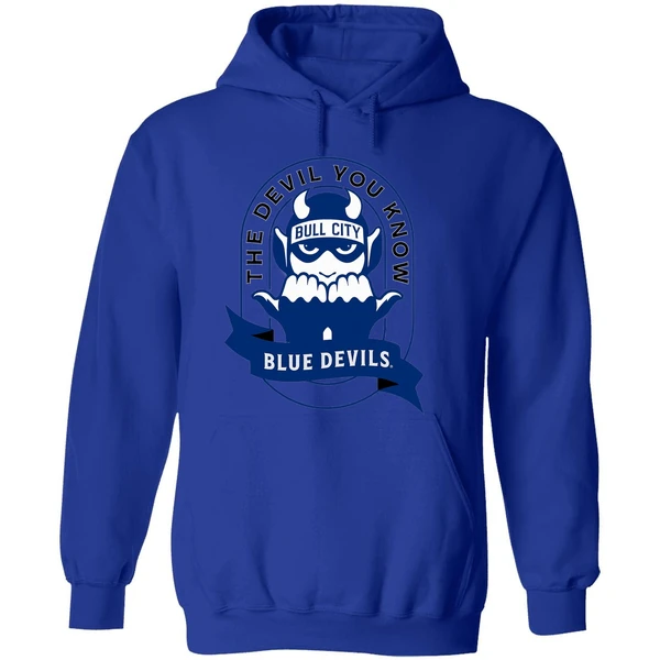 The Devil You Know Bull City Duke Blue Devils Hoodie - Image 7
