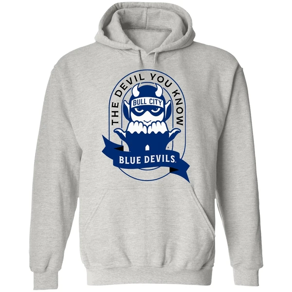 The Devil You Know Bull City Duke Blue Devils Hoodie - Image 9