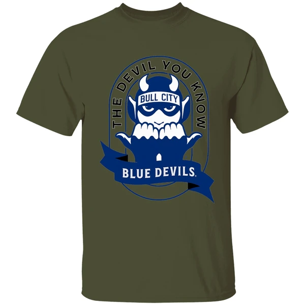 The Devil You Know Bull City Duke Blue Devils Shirt - Image 3