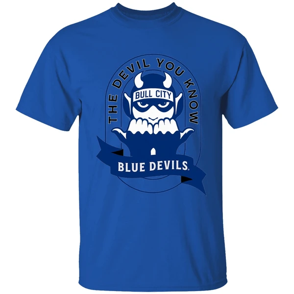 The Devil You Know Bull City Duke Blue Devils Shirt - Image 7