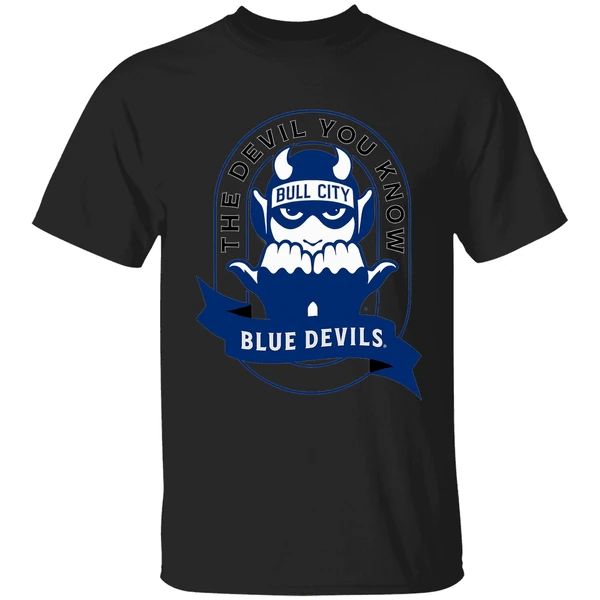 The Devil You Know Bull City Duke Blue Devils Shirt - Image 8
