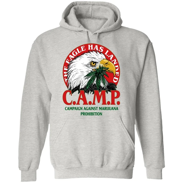 The Eagle Has Landed Camp Campaign Against Marijuana Prohibition Hoodie - Image 9