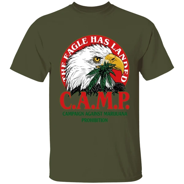 The Eagle Has Landed Camp Campaign Against Marijuana Prohibition Shirt - Image 9