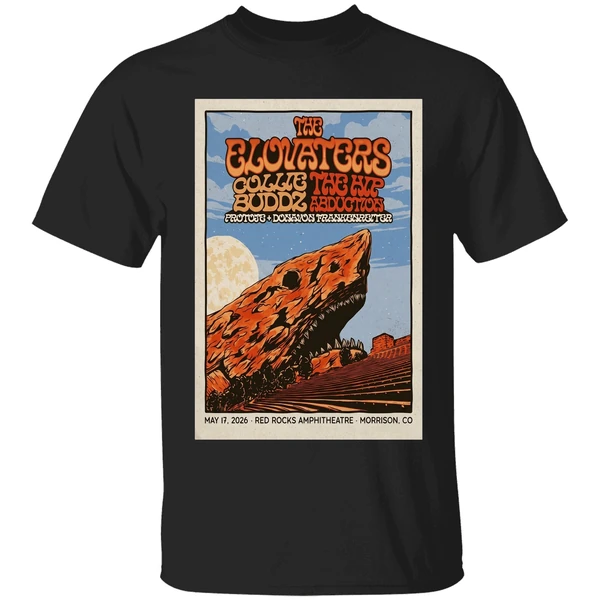 The Elevators Red Rocks May 17 2026 Tour Poster Shirt