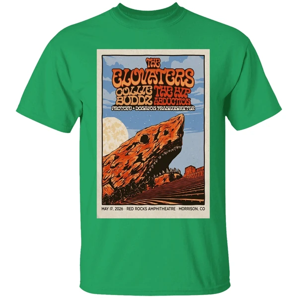 The Elevators Red Rocks May 17 2026 Tour Poster Shirt - Image 2
