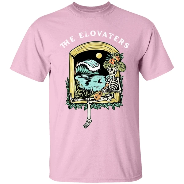 the elovaters endless summer skeleton shirt lightpink