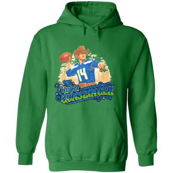 The Ginger Gunslinger Sam Darnold Seattle Seahawks Football Playoffs Hoodie - Image 2