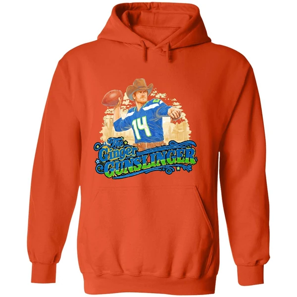 The Ginger Gunslinger Sam Darnold Seattle Seahawks Football Playoffs Hoodie - Image 6