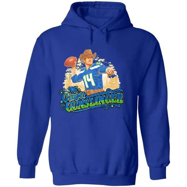 The Ginger Gunslinger Sam Darnold Seattle Seahawks Football Playoffs Hoodie - Image 7