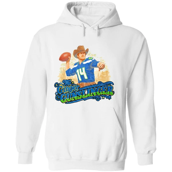 The Ginger Gunslinger Sam Darnold Seattle Seahawks Football Playoffs Hoodie - Image 8