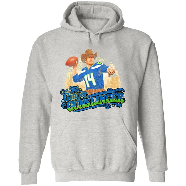 The Ginger Gunslinger Sam Darnold Seattle Seahawks Football Playoffs Hoodie - Image 9