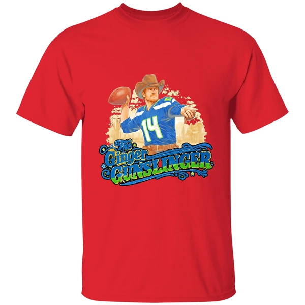 The Ginger Gunslinger Sam Darnold Seattle Seahawks Football Playoffs Shirt - Image 7