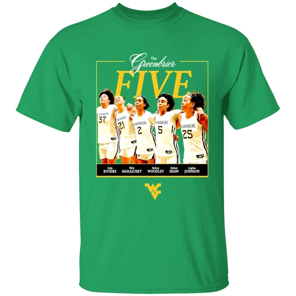 The Greenbrier Five West Virginia Womens Basketball Shirt - Image 2