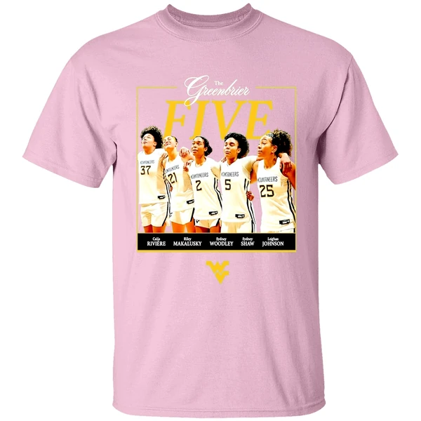 The Greenbrier Five West Virginia Womens Basketball Shirt - Image 3