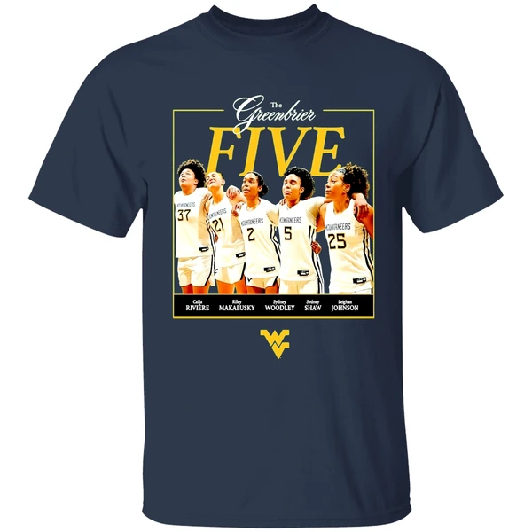the-greenbrier-five-west-virginia-womens-basketball-shirt-navy