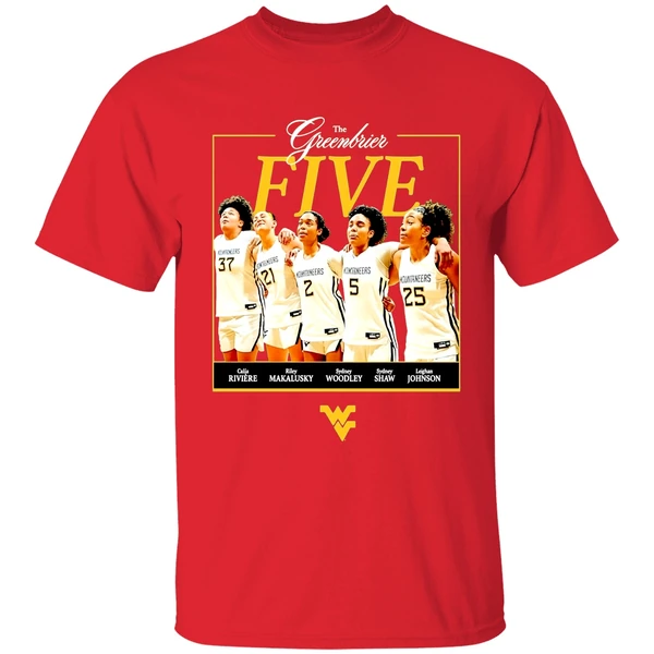 The Greenbrier Five West Virginia Womens Basketball Shirt - Image 7