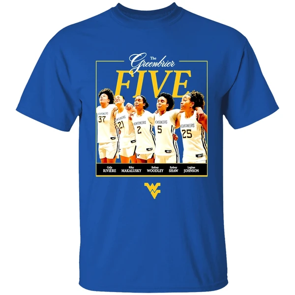 The Greenbrier Five West Virginia Womens Basketball Shirt - Image 8