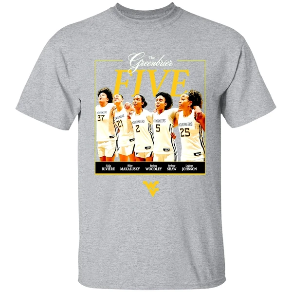 The Greenbrier Five West Virginia Womens Basketball Shirt - Image 9