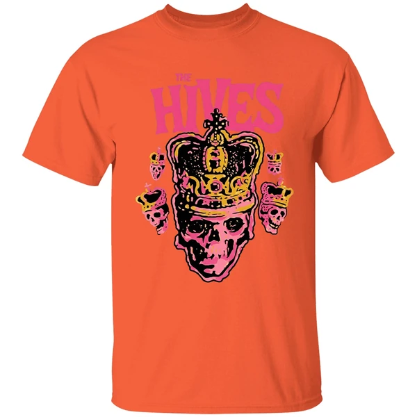 the hives north american tour 2025 skulls shirt orange