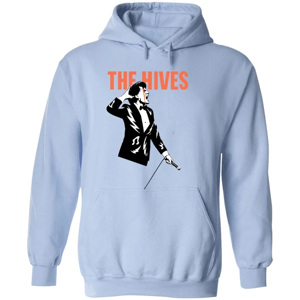The Hives The Death Of Randy Fitzsimmons Album Bleeding Pelle 2023 Hoodie - Image 4