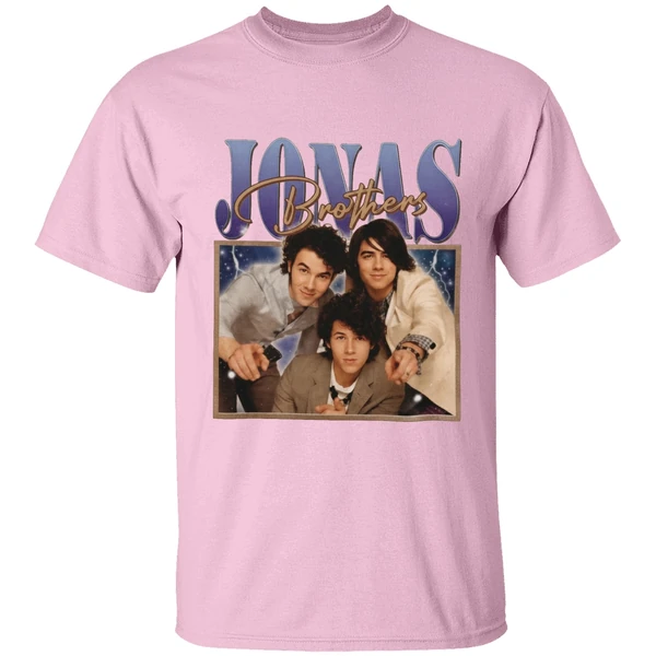 the jonas brothers vintage shirt lightpink