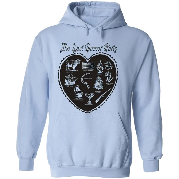 The Last Dinner Party Off White Heart Hoodie - Image 4