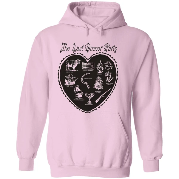 The Last Dinner Party Off White Heart Hoodie - Image 5