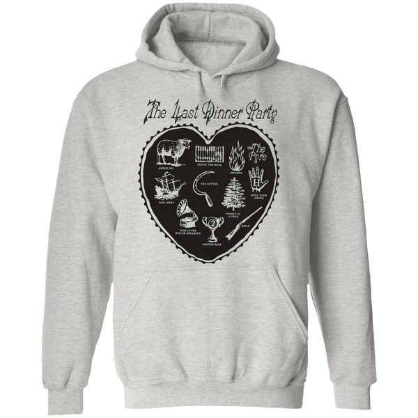 The Last Dinner Party Off White Heart Hoodie - Image 9
