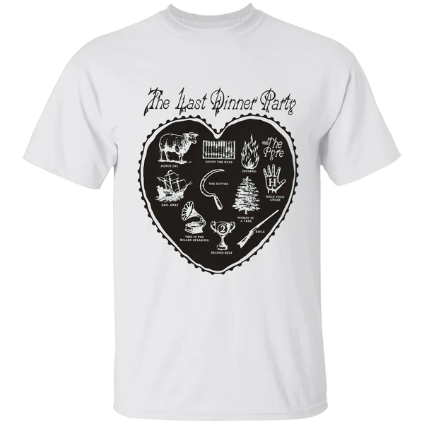 The Last Dinner Party Off White Heart Shirt