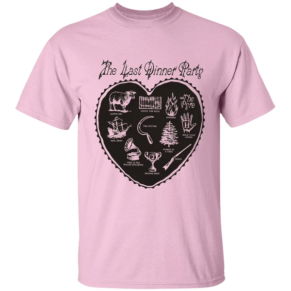 The Last Dinner Party Off White Heart Shirt - Image 2