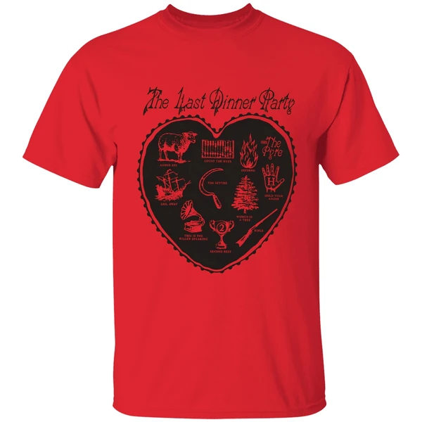 The Last Dinner Party Off White Heart Shirt - Image 4