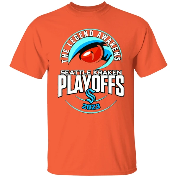 The Legend Awakens Seattle Kraken Playoffs 2023 Shirt - Image 5