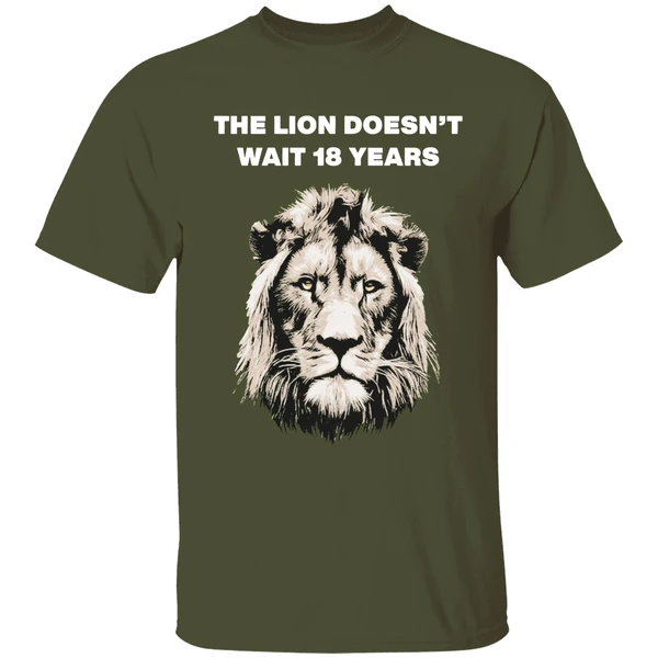 The Lion Doesnt Wait 18 Years Shirt - Image 4