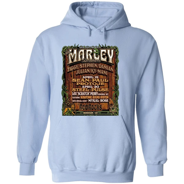 The Marley Brothers Announce Red Rocks Concerts Hoodie - Image 4