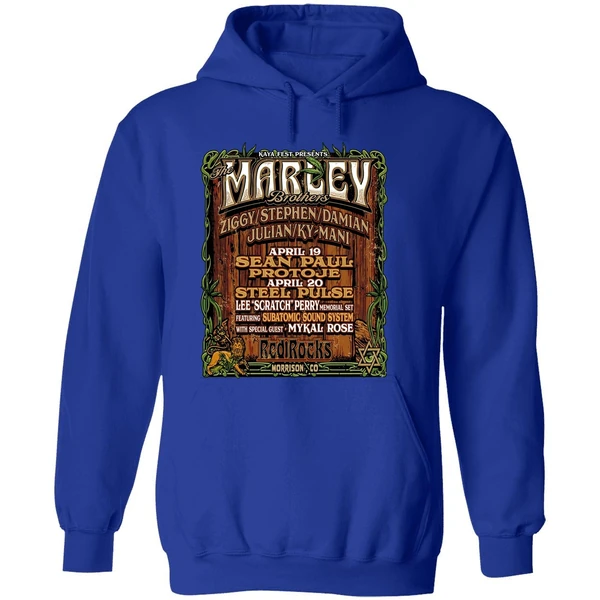 The Marley Brothers Announce Red Rocks Concerts Hoodie - Image 7