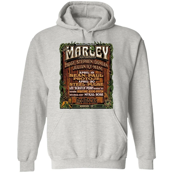The Marley Brothers Announce Red Rocks Concerts Hoodie - Image 9