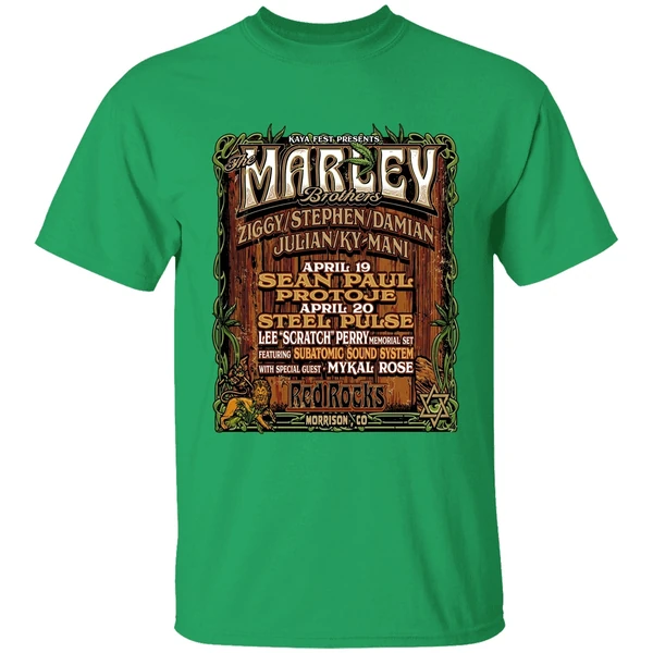 The Marley Brothers Announce Red Rocks Concerts Shirt - Image 2