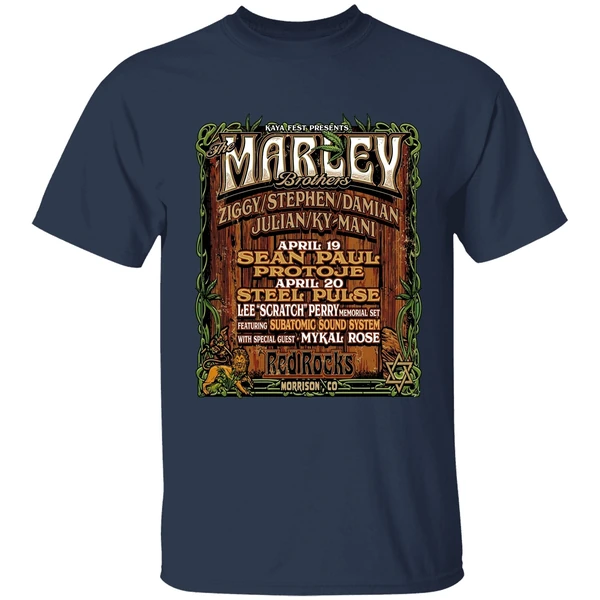 The Marley Brothers Announce Red Rocks Concerts Shirt - Image 5