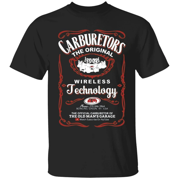 The Old Mans Garage Carburetors The Wireless Technology Shirt