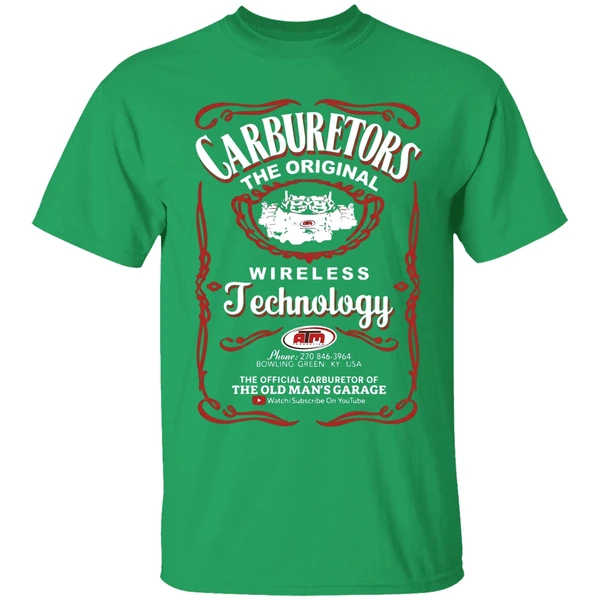 The Old Mans Garage Carburetors The Wireless Technology Shirt - Image 2