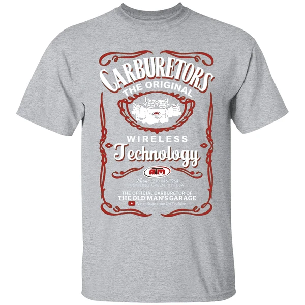 The Old Mans Garage Carburetors The Wireless Technology Shirt - Image 9
