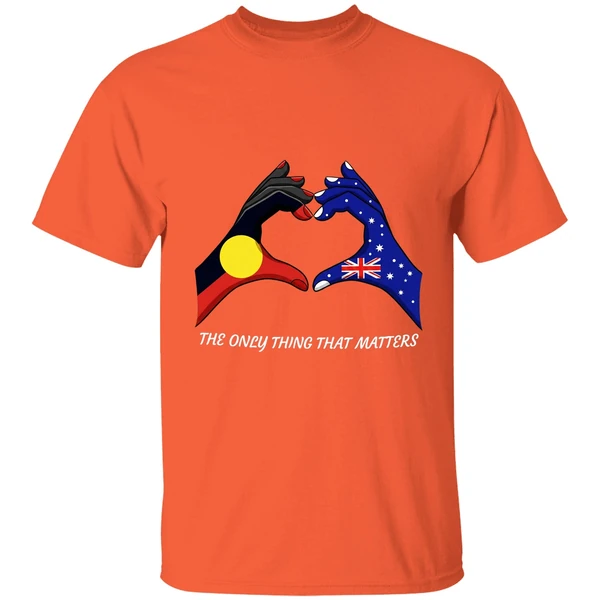 The Only Thing That Matters Indigenous And Australian Flags Hand Shirt - Image 6