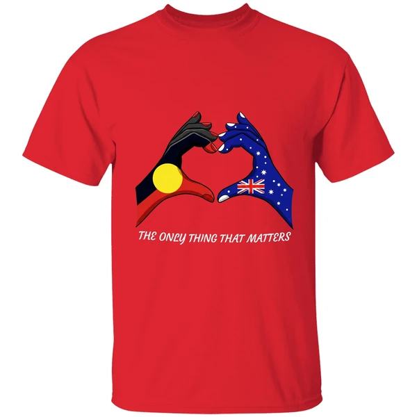 The Only Thing That Matters Indigenous And Australian Flags Hand Shirt - Image 7