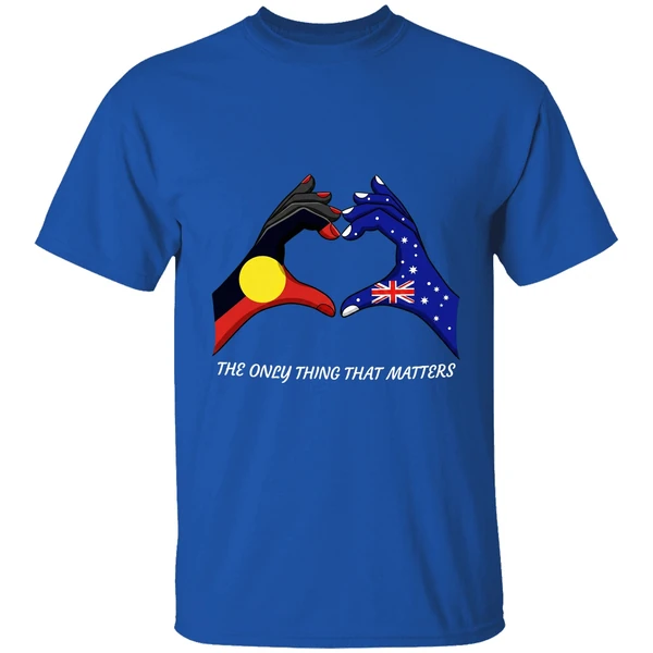 The Only Thing That Matters Indigenous And Australian Flags Hand Shirt - Image 8
