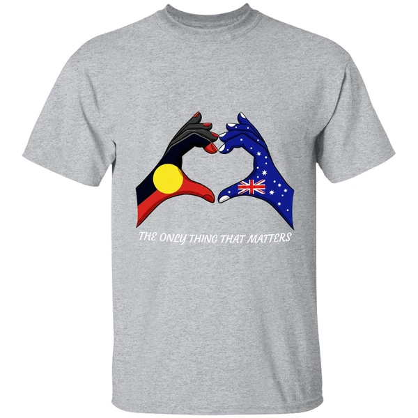 The Only Thing That Matters Indigenous And Australian Flags Hand Shirt - Image 9