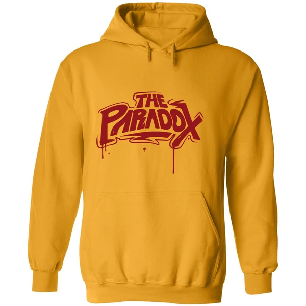 The Paradox Black Spray Paint Hoodie