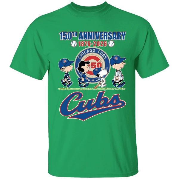 The Peanuts Characters Chicago Cubs 150th 1876 2026 Shirt - Image 8