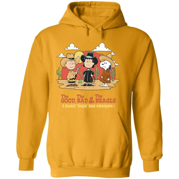 The Peanuts The Good The Bad And The Beagle A Rootin Tootin Gold Adventure Hoodie